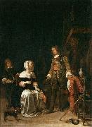 Soldier Paying a Visit to a Young Lady, Gabriel Metsu